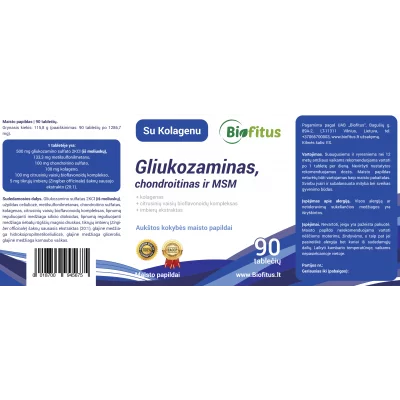 kompleksas gliukozamino chondroitino už tai ką